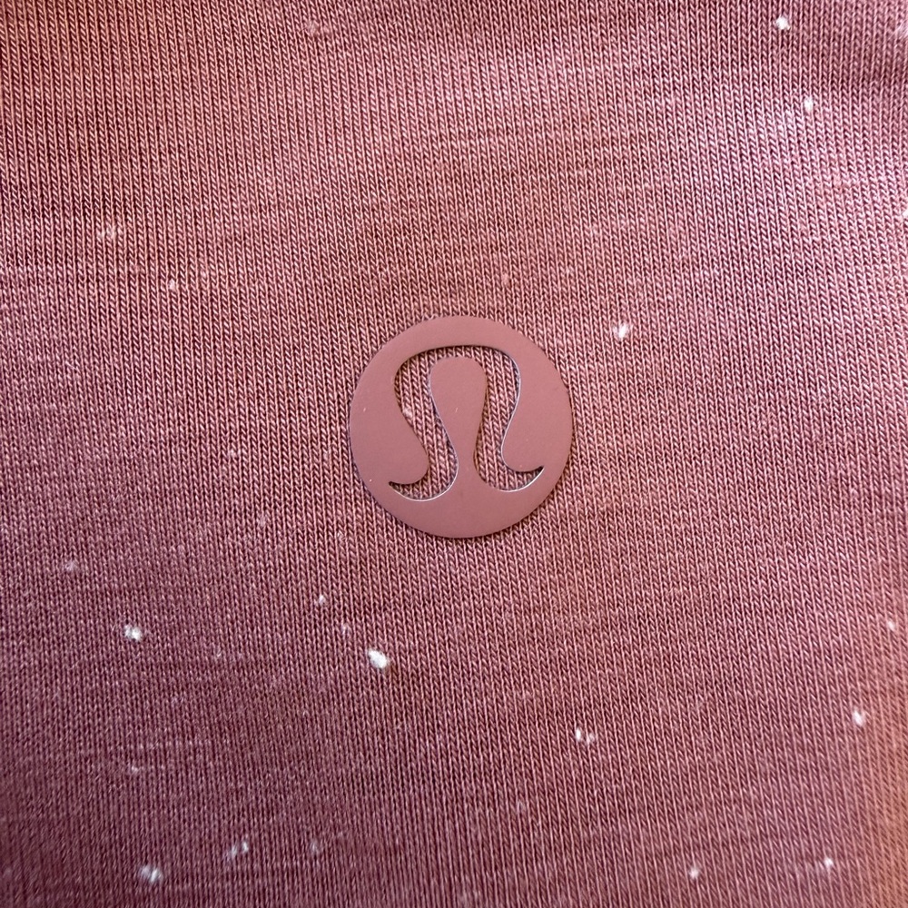 lululemon athletica rose mauve logoed women's top